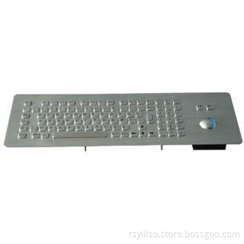 waterproof industrial Kiosk Metal Keyboard / panel mounted